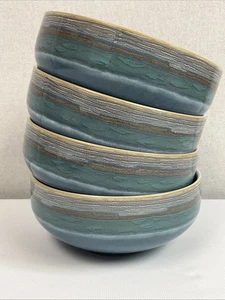 DENBY Azure Coast Stoneware Cereal Bowls Set of Four - Picture 1 of 9