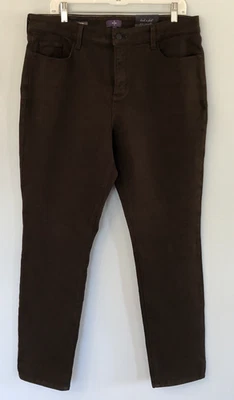 NYDJ Alina Leggings Brown Jeans Size 16 Lift Tuck Stretch Slimming NWT - Image 1 of 4
