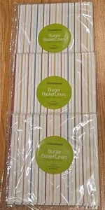 Forros de canasta de hamburguesas enceradas de 72 quilates para sándwich, hamburguesa, perro caliente, comida de picnic barbacoa - Imagen 1 de 4