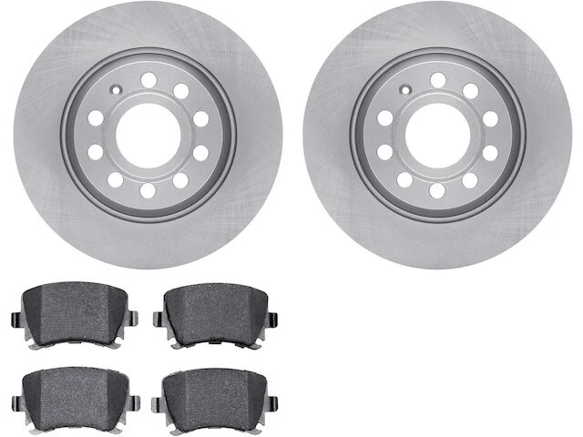 Kit de pastillas de freno trasero y rotor para Audi A3 YW821NX 2008 Foto 1 de 1