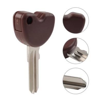 Brown Uncut Blade Blank Key For Vespa Piaggio 3VTE Fly 125 200 GTS250 300 - Image 1 of 4