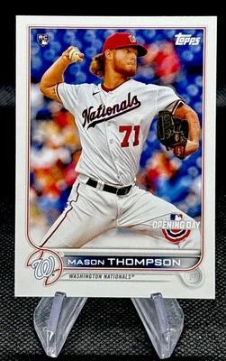 2022 Topps Opening Day Mason Thompson #145 RC Washington Nationals - Image 1 of 2