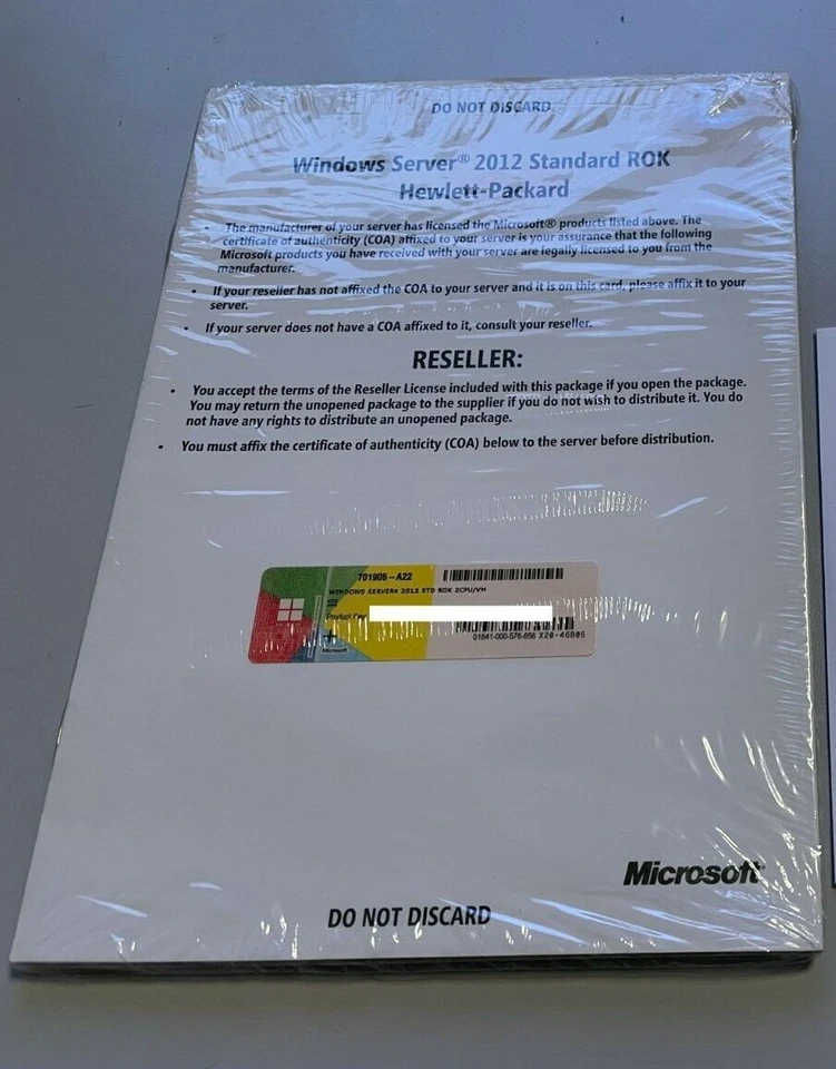 Microsoft Windows Server 2012 R2 Standard - HP-ROK - 2CPU/2VM   - Bild 1 von 1