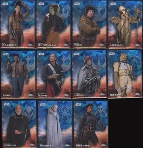 2025 Topps Chrome Star Wars LOT 11 Rebel Base  Refractor Cards Finn Dooku Bossk - Picture 1 of 2