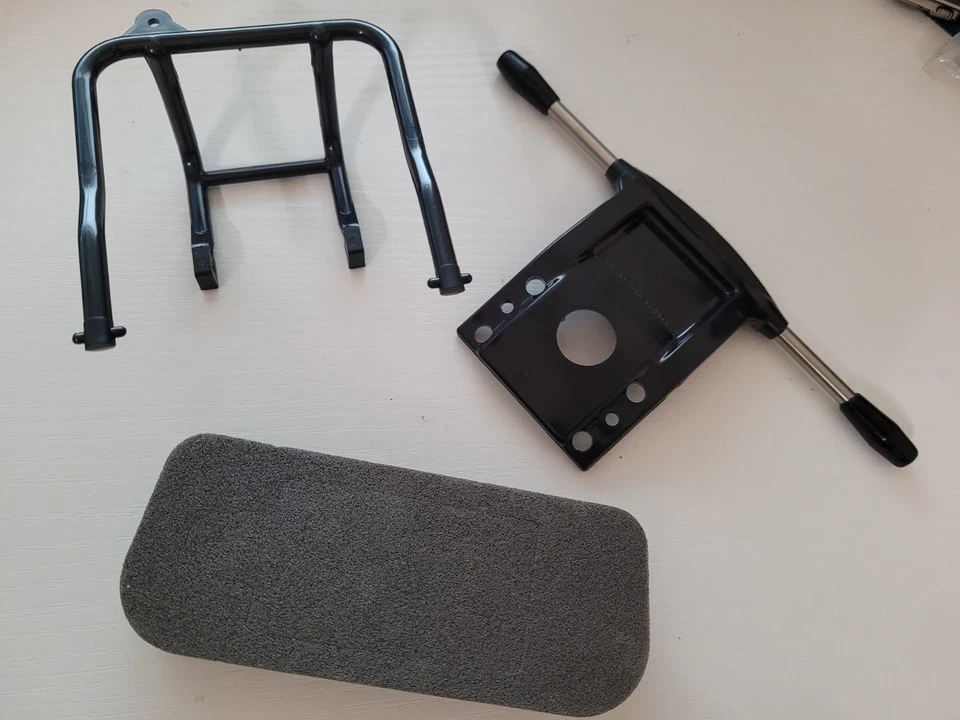 Tamiya 1/10 R/c Sand Scorcher Black Plastic Bumper Ta9 Chassis Plate Ta10