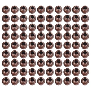  300 Pcs Spacer Beads for Bracelets Round Large Hole Alloy Jewelry Making - Picture 1 of 20