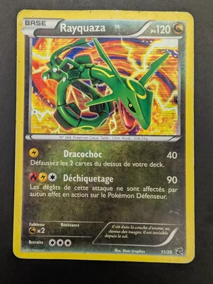 Carte Pokémon - Rayquaza 11/20 HOLO Noir & Blanc Coffre des Dragons NB - Photo 1/2