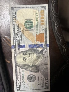 Very Low Serial Number $100 Bill  - Picture 1 of 3