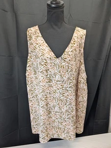 Nine West Women's 3X Sleeveless Lined Blouse Top Casual Travel - Picture 1 of 9