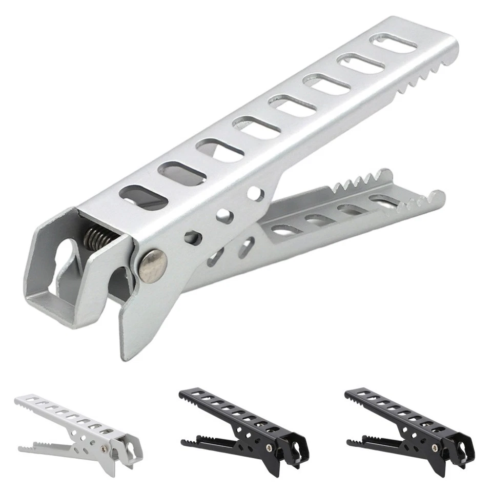  Pinza de placa caliente 4 piezas: clip de sartenes pinzas de olla caliente pinzas de tazón de sartén pinzas de aluminio Foto 1 de 4