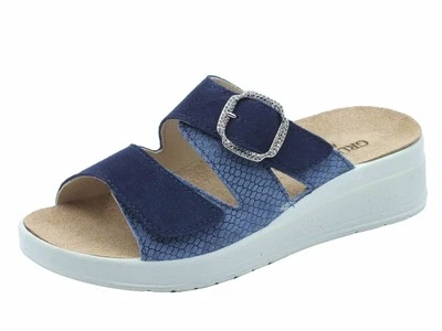 Grunland DIDA CE0464 Jeans Sandali confort per Donna in nabuk con doppia chiusur - Immagine 1 di 3