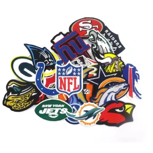 NFL Team Logo Iron or Sew On Embroidery Patches All NFL Teams Large Patches - Picture 1 of 35