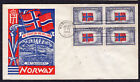 1943 Norway Overrun (Scott 911) Blk/4 - Staehle Smartcraft Fdc Nr872