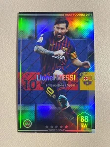 2019 Panini WCCF FOOTISTA Lionel Messi Refractor Card Barcelona Miami #25 - Picture 1 of 2