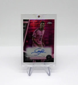 2024 Topps Chrome MLS Mania Pink Pulsar Auto 14/25 Sergio Busquets Inter Miami - Picture 1 of 3