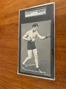 SUPER RARE 1948-49 Exhibit CHAMPIONS Boxers Postcard Jack Dempsey SGC A - Picture 1 of 2