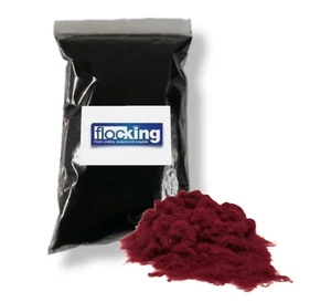 Polvo flocante vino tinto - cobertura de 0,5 m2 - 1 mm fibras profesionales de nailon flock - Imagen 1 de 12