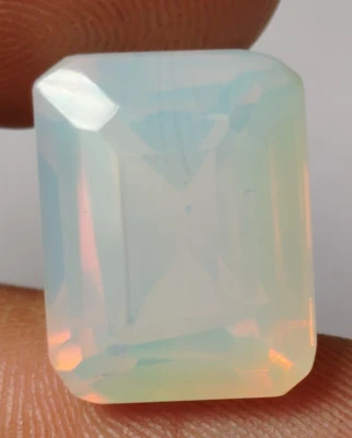 AAA+ Ethiopia Wela Opal 14.10 Ct. Emerald Cut Loose Gemstone Gift for Women/Her - Image 1 of 4