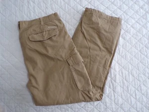 field and stream men outdoor brown khaki double layer Insulated pants size 36x30 - Picture 1 of 6