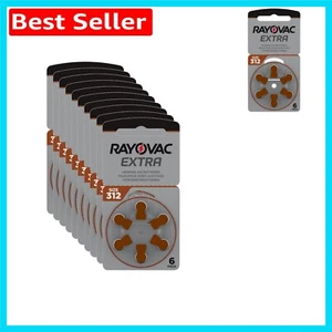 60-Pack Extra Advanced Hearing Aid Batteries PR41 - Compact & Efficient - Picture 1 of 3