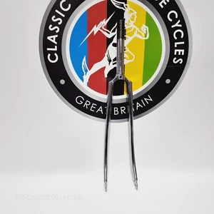 1” Inch Threaded Chrome Steel Bicycle Forks 27” x 165mm Steerer for Mudguards - Picture 1 of 15