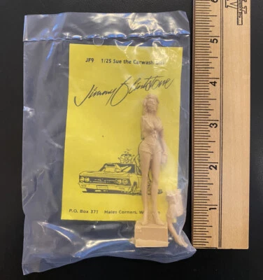 Jimmy Flintstone JF9 1/25 Sue the Carwash Girl Resin Figure. New in Package - Image 1 of 3