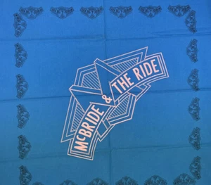 McBride & The Ride 21.5” Blue Concert Band Souvenir Bandana Handkerchief Vintage - Picture 1 of 4