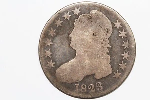 Capped Bust 90% Silver Half Dollar 1823 Good (BST50-382) - Picture 1 of 2