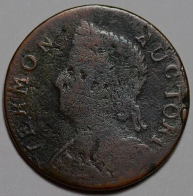 1786 Vermont Colonial Copper, Bust Left, RR-11, R4 - Image 1 of 4