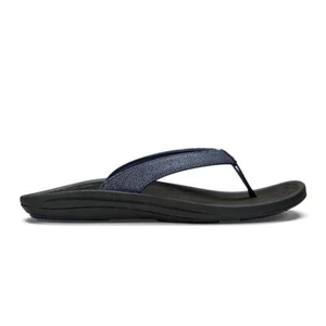 OluKai Women's Kulapa Kai Flip Trench Blue/Black - 20198-DE40, Trench Blue / Bla