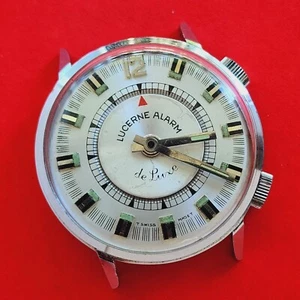 Lucerne Alarm Watch Mechanical Movement RL 1223 Ref 1795 Avon Vintage For Repair - Picture 1 of 8