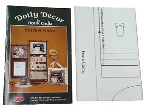 Doily Decor 1996 de Ozark Crafts notas de costura patrón #854 sin cortar - Imagen 1 de 11