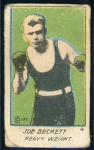 1925 W529-1 STRIP CARD Hand Cut Joe Beckett #4 Rare Heavyweight Boxing Card W529 - Picture 1 of 2