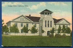 Chilocco Oklahoma ok Leupp Hall old postcard - Picture 1 of 2