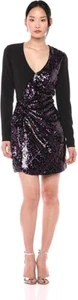 Neu mit Etikett _ Parker NY Cocktailkleid schwarz Becca Pailletten _ Größe 2 _ schwarz/mehrfarbig - Bild 1 von 12