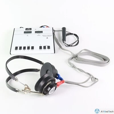 Audiómetro de detección Oscilla modelo SM910-B con auriculares, sonda y fuente de alimentación Foto 1 de 4