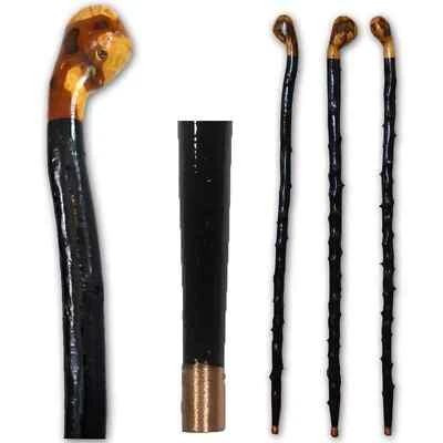 Bastão de caminhada irlandês importado de madeira Shillelagh feito à mão 100% Blackthorn Wo... - Imagem 1 de 3