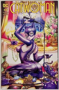 Abito commerciale esclusivo Catwoman #58 Rachta Lin variante 2023 DC Comics - Foto 1 di 7