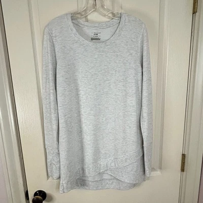 Tek Gear Drytek Women's Long Sleeve Thumb Hole Tunic Top Heather Gray M - Image 1 of 4