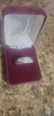 Men's 1/4 CT. T.W. Diamond Wedding Band in 10K White Gold (Size 12 ) - Image 1 of 4