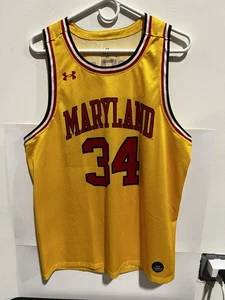 Men's Under Armour Len Bias Gold Maryland Terrapins Replica Player Jersey - Picture 1 of 13