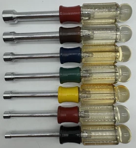 Vintage Craftsman "H" Mutterndreher-Set 7-teilig SAE 6 Punkt Made in USA 41971-41977 - Bild 1 von 14