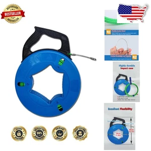 Pro 196ft Flexible Wire Rodding Guide Kit for Electricians - Durable PET, 4.5mm - Picture 1 of 10