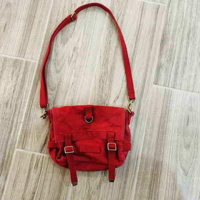 Bolso Mensajero Brandy Melville Rojo Unisex Mujeres Militar Pan Bolso Cartera Foto 1 de 4