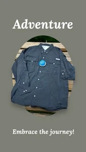 Columbia, Herren, Freizeithemden, schwarz, Gr. XXL, 100% Tactel Nylon, Knöpfe, Taschen.! - Bild 1 von 8