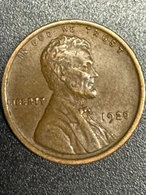 VERY RARE, 1920  Lincoln Wheat Penny “L” in Liberty Touching Rim, no mint mark. - Image 1 of 3
