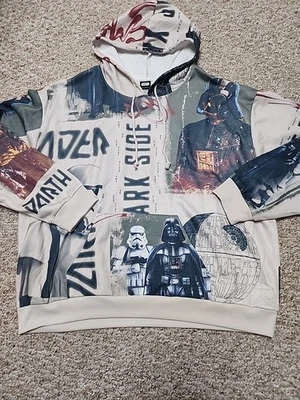 Sudadera con Capucha Gráfica Star Wars Ligera Abedul Claro 2XL NUEVA CON ETIQUETAS  Foto 1 de 4