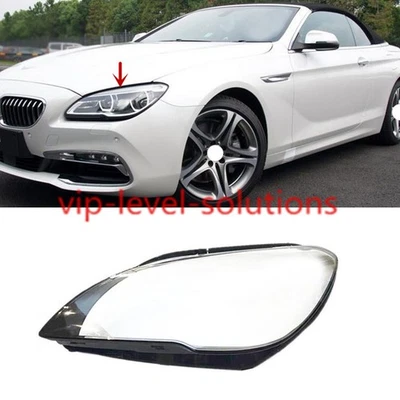 For BMW 6-Series M6 2016-2018 Left Side Headlight Lens Clear Cover + Sealant - Image 1 of 4