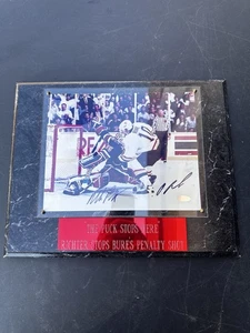 Mike Richter Pavel Bure signiert 8 x 10 Penalty Shot 1994 Steiner Auth Auto 2A - Bild 1 von 9