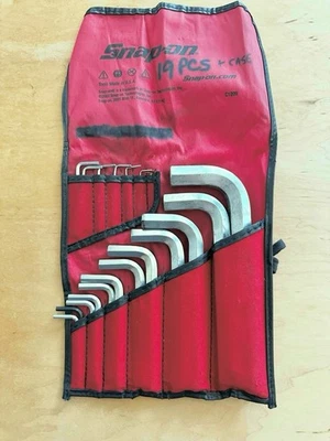 Snap-on hex key set 19 pc. metric C1209 made in USA excellent condition - Image 1 of 4